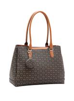 Bolsa Feminina Chenson Original Monograma Elegance Ombro Café Bolsa Feminina Chenson Original Monograma Elegance Ombro Café
