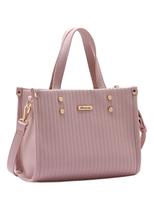 Bolsa Feminina Chenson Original - Textura Minimalista - Alça de Mão - Rosa 3484898