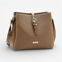 Bolsa Feminina Chenson Transversal Elemento Gráfico Natural Bolsa Feminina Chenson Transversal Elemento Gráfico Natural