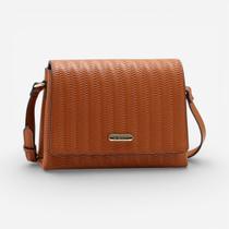 Bolsa Feminina Chenson Transversal Ferragem Delicada Marrom