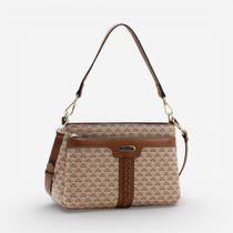 Bolsa Feminina Chenson Versátil New Elemento Gráfico Bege Bolsa Feminina Chenson Versátil New Elemento Gráfico Bege