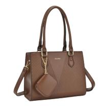 Bolsa Feminina Chica Fiore Preta e Café CH3532 Bolsa Feminina Chica Fiore Preta e Café CH3532