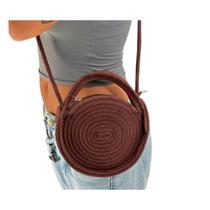 Bolsa Feminina Circle croche (Marrom)