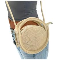 Bolsa Feminina Circle croche (White)