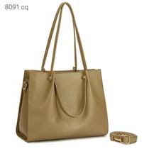 Bolsa Feminina Clássica Espaçosa de Ombro e Transversal com Bolsos e Divisões 8091