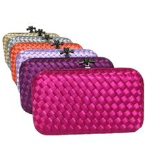 Bolsa Feminina Clutch Pequena De Festa Luxuosa Cetim