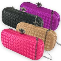 Bolsa Feminina Clutch Pequena Festa Luxuosa Casamento Alça