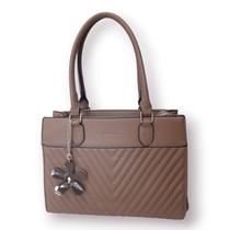 Bolsa Feminina Com Chaveiro De Flor