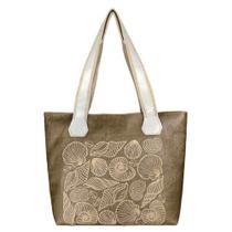 Bolsa Feminina Conchas Estampa Alto Relevo Magicc B-240 Bolsa Feminina Conchas Estampa Alto Relevo Magicc B-240