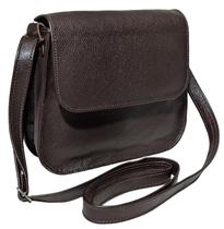 Bolsa Feminina Couro Legitimo Clássica E Elegante Com Tampa