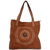 Bolsa Feminina Couro Legitimo Grande Mandala Terracota Bolsa Feminina Couro Legitimo Grande Mandala Terracota