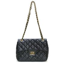 Bolsa Feminina Couro Legitimo Matelassê Média