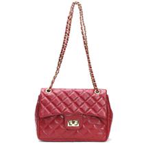 Bolsa Feminina Couro Legitimo Matelassê Média