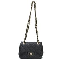 Bolsa Feminina Couro Legitimo Matelassê Pequena Mini Bag