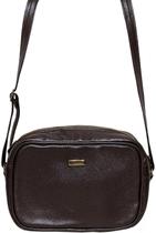 Bolsa Feminina Couro Legitimo Retangular Transversal Médio - Art Minas Couros