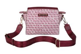 Bolsa Feminina Cross Bag Média Fellipe Krein FK628 Monograma