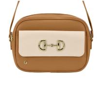 Bolsa Feminina Crossbody Camel Creme Beira Rio 80033.1 Bolsa Feminina Crossbody Camel Creme Beira Rio 80033.1