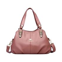 Bolsa Feminina Crossbody de Couro Macio - Grande Capacidade, Luxo e Estilo Retrô