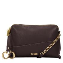 Bolsa Feminina Crossbody Maitê Canvas Classe Couro - Bolsa Feminina Crossbody Maitê Canvas Classe Couro -