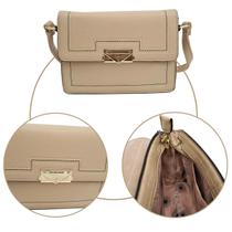 Bolsa Feminina Crossbody Tira Colo Dia a Dia Alça Transversal Ombro Elegante Estruturada Golden Fenix