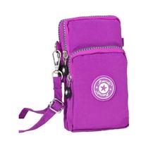 Bolsa Feminina Crossbody Vertical para Celular - Bolsa de Pano para Caminhada