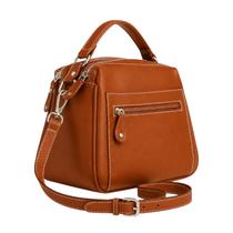 Bolsa Feminina de Couro Cida Zup Média, Alça Ajustável e Design Elegante