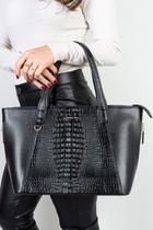 Bolsa feminina de couro croco Audrey