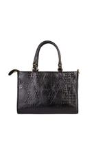 Bolsa feminina de couro croco Eliza Bolsa feminina de couro croco Eliza
