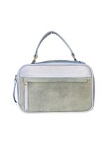Bolsa Feminina De Couro Legitimo ATUAL Azul 178-SIL Bolsa Feminina De Couro Legitimo ATUAL Azul 178-SIL
