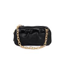 Bolsa feminina de couro preto Ingrid Bolsa feminina de couro preto Ingrid