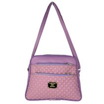 Bolsa Feminina de Lado Tiracolo Lateral Pequena 3 Compartimentos