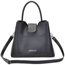 Bolsa feminina de lado transversal Moncci Preta Bolsa feminina de lado transversal Moncci Preta