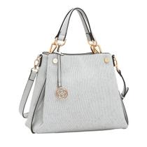 Bolsa Feminina de Mão Chenson CG85438 Confort Chic Cor: Cinza Bolsa Feminina de Mão Chenson CG85438 Confort Chic Cor: Cinza