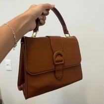 Bolsa Feminina de Mao com Alca Ajustavel Marrom Bolsa Feminina de Mao com Alca Ajustavel Marrom