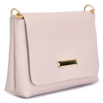 Bolsa Feminina de Mão e Transversal Bege Bolsa Feminina de Mão e Transversal Bege