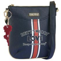 Bolsa Feminina de Mão e Transversal Tiracolo Betty Boop Navy Love Azul