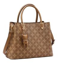 Bolsa Feminina de Mão / Transversal Chenson CG85387 Monograma Elemento Gráfico Cor:Natural Bolsa Feminina de Mão / Transversal Chenson CG85387 Monograma Elemento Gráfico Cor:Natural