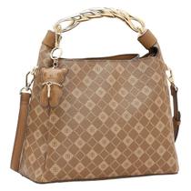 Bolsa Feminina de Mão / Transversal Chenson CG85388 Monograma Elemento Gráfico Cor:Natural Bolsa Feminina de Mão / Transversal Chenson CG85388 Monograma Elemento Gráfico Cor:Natural