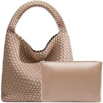 Bolsa feminina de material vegano JINMANXUE, cor de damasco Bolsa feminina de material vegano JINMANXUE, cor de damasco