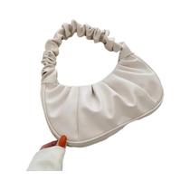 Bolsa Feminina De Moda Em PU Com Alça Nuvem, Plissada, De Ombro/Axila, Estilo Dumpling, Para Lazer E Bolsa Feminina De Moda Em PU Com Alça Nuvem, Plissada, De Ombro/Axila, Estilo Dumpling, Para Lazer E