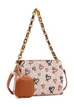 Bolsa Feminina de Ombro Chenson CG84990 Original Classic Heart