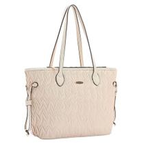 Bolsa Feminina de Ombro Chenson Matelassê Creme 3484444