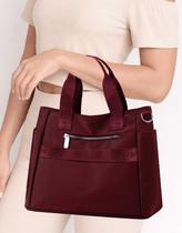 Bolsa Feminina de Ombro com Zíper Estilo e Praticidade