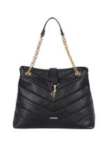 Bolsa Feminina De Ombro Corrente Gash Preta Bg72628