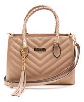 Bolsa Feminina De Ombro E Mão Transversal Lorena Média Couro Eco Bolsinha Festa Luxo