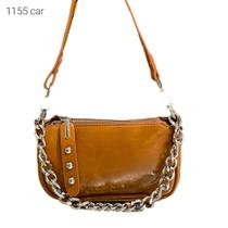 Bolsa Feminina de Ombro e Transversal Inspiração Luxo com Alça de Corrente 1155 Cor:Creme