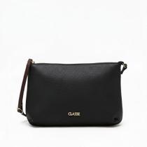 Bolsa Feminina De Ombro Média Classe Couro Legítimo 3681 Original - Preto Bolsa Feminina De Ombro Média Classe Couro Legítimo 3681 Original - Preto