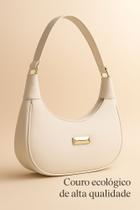 Bolsa Feminina De Ombro Meia Lua Preto, Branca Ou Bege