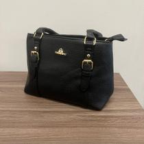 Bolsa Feminina de Ombro Miss Dong Preto DH1032 Bolsa Feminina de Ombro Miss Dong Preto DH1032