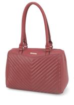 Bolsa Feminina de Ombro Vinho Tipo Baú by Gash Ref.72079